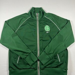 Vintage Nike Oregon Ducks Track Club Green Track Jacket Full Zip Womens Size XL